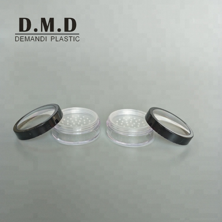 Empty 10grams 20grams cosmetic Empty 10ml 20ml cosmetic loose powder jar with clear window top