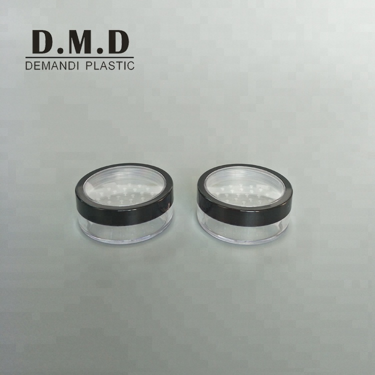 Empty 10grams 20grams cosmetic Empty 10ml 20ml cosmetic loose powder jar with clear window top