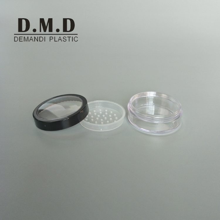 Empty 10grams 20grams cosmetic Empty 10ml 20ml cosmetic loose powder jar with clear window top