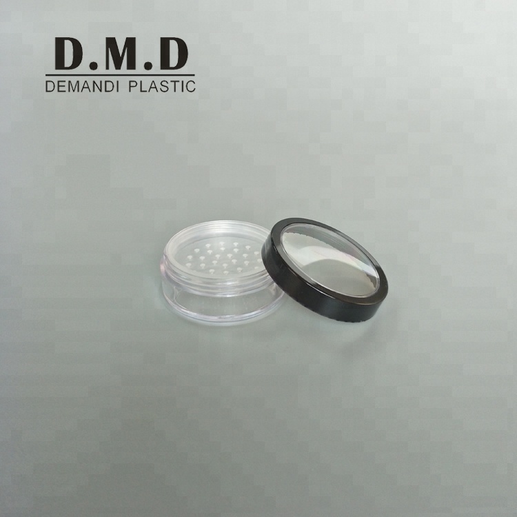 Empty 10grams 20grams cosmetic Empty 10ml 20ml cosmetic loose powder jar with clear window top