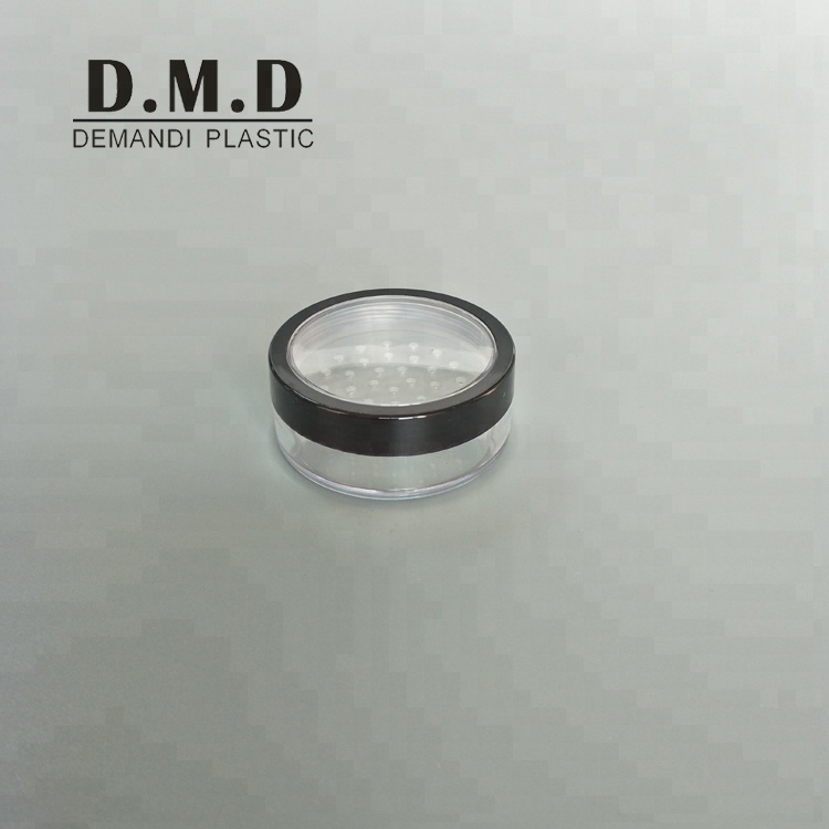 Empty 10grams 20grams cosmetic Empty 10ml 20ml cosmetic loose powder jar with clear window top