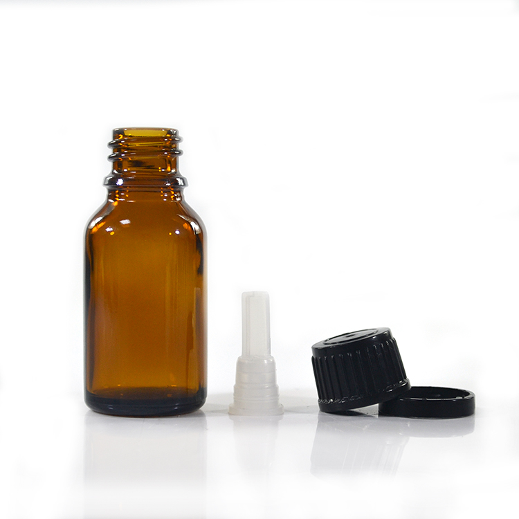 Empty 10ml 15ml 20ml 30ml 50ml 100ml blue green amber essential oil glass dropper bottle with tamperproof cap and reducer plug