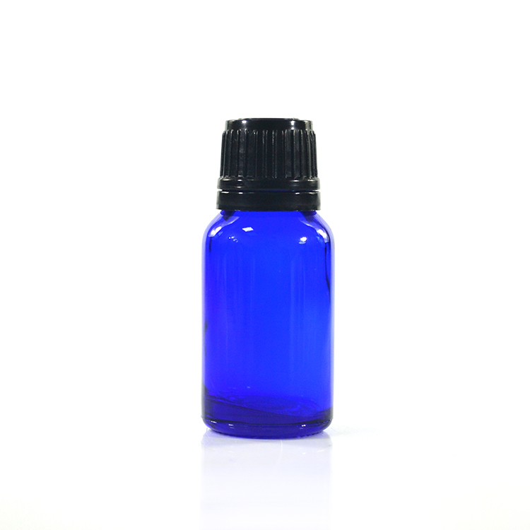 Empty 10ml 15ml 20ml 30ml 50ml 100ml blue green amber essential oil glass dropper bottle with tamperproof cap and reducer plug