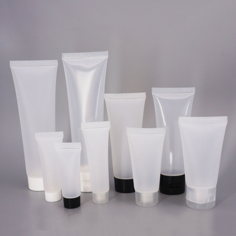 Empty 10ml 15ml push Lip Gloss squeeze tubes Clear plastic tubes with lid Containers Mini Soft tube for Cosmetic package