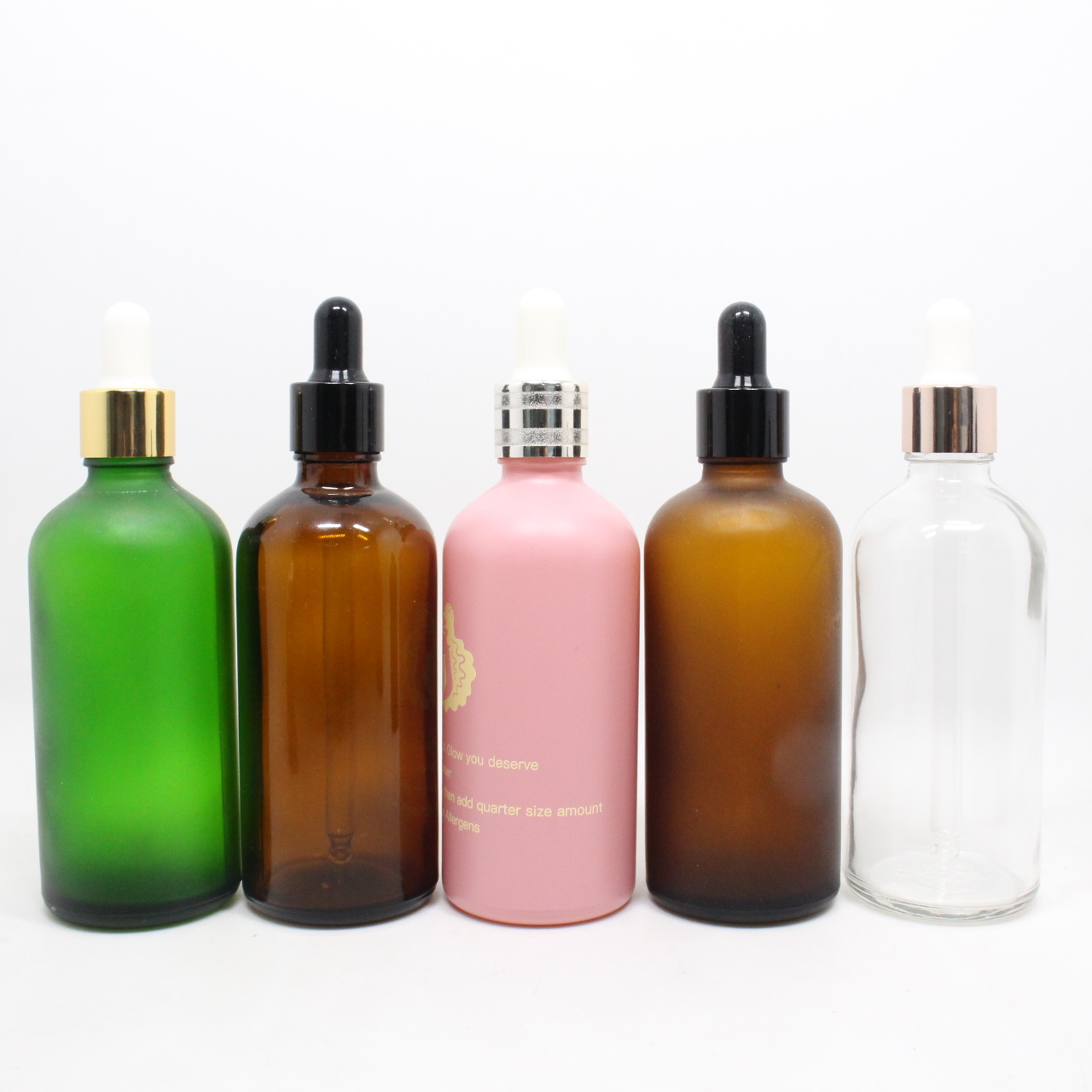 Empty 10ml 20ml 30ml 50ml 100ml frosted glass cosmetic dropper serum bottle eenvases cosmeticos goteros de vidrio