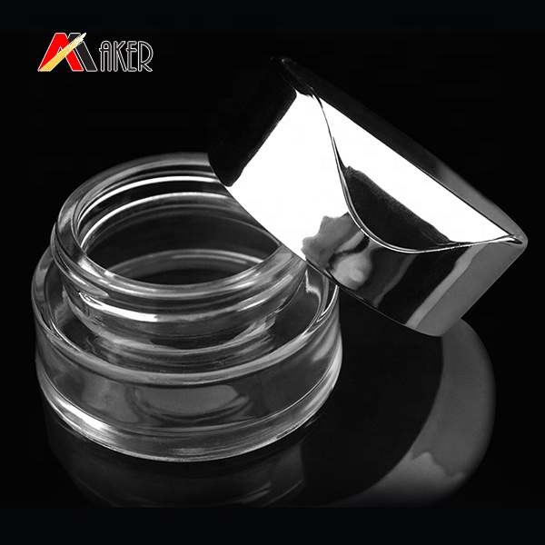 Empty 10ml 20ml 30ml 50ml Vials Clear Mini Sample cosmetic glass cream jars for sale