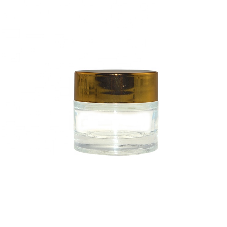Empty 10ml Custom Glass Cosmetic Glass jar With Lid
