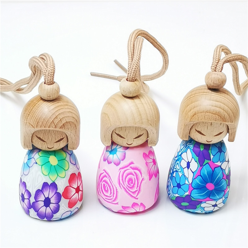 Empty 10ml Cute Auto Car Air Freshener Refillable Bottle Craft Car Perfume Bottle Hanging