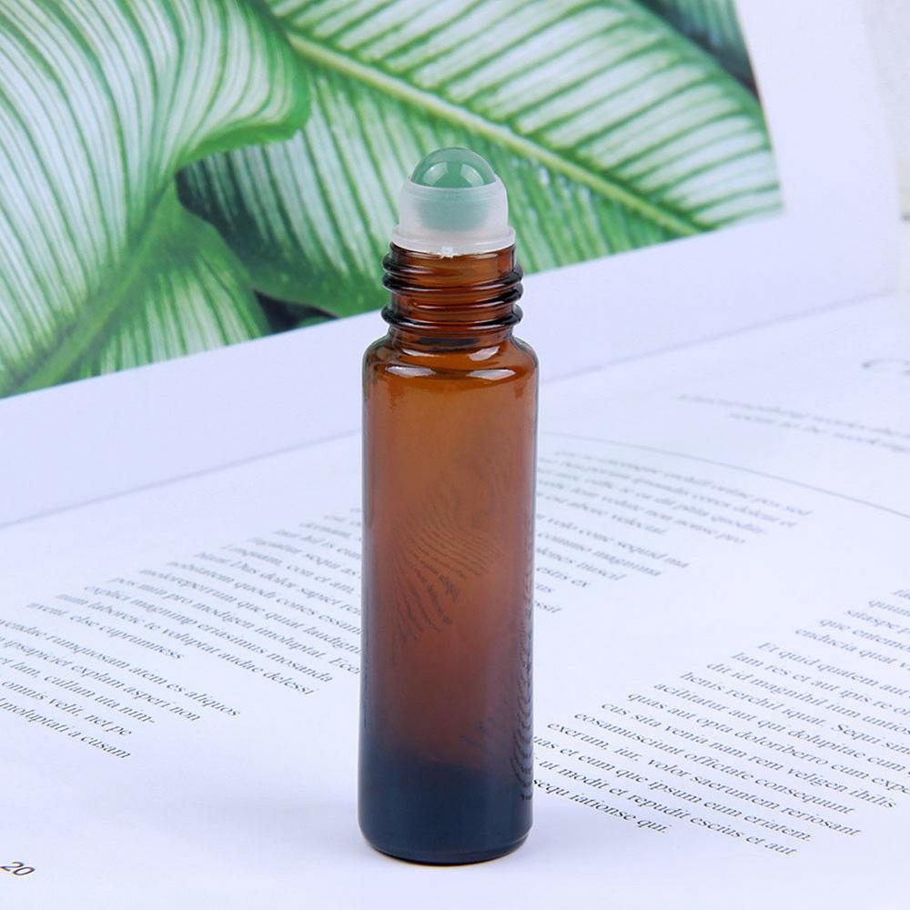 Empty 10ml Gemstone Crystal Roller Top Essential Oil Roller Bottle