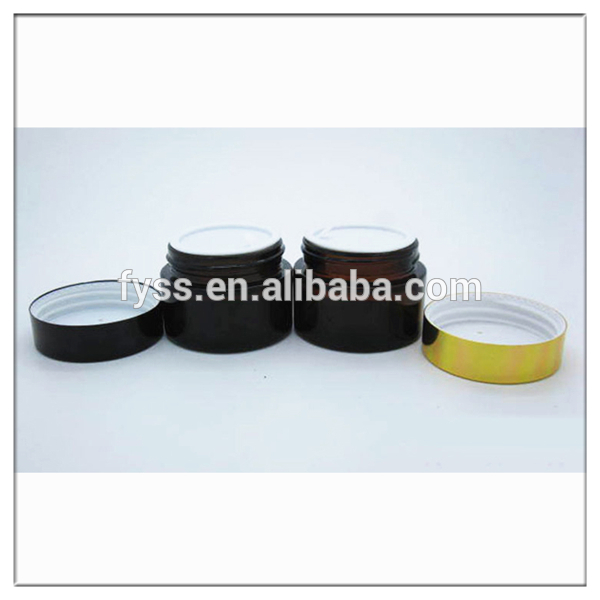 Empty 10ml Mini Airtight Amber Cosmetic Glass Jar with Screw Cap