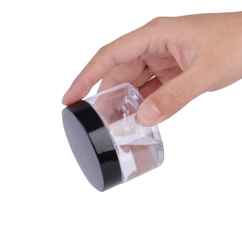 Empty 12 Pack Clear Plastic Slime Storage Favor Jars Wide-mouth Plastic Containers with White Lids for Beauty Products