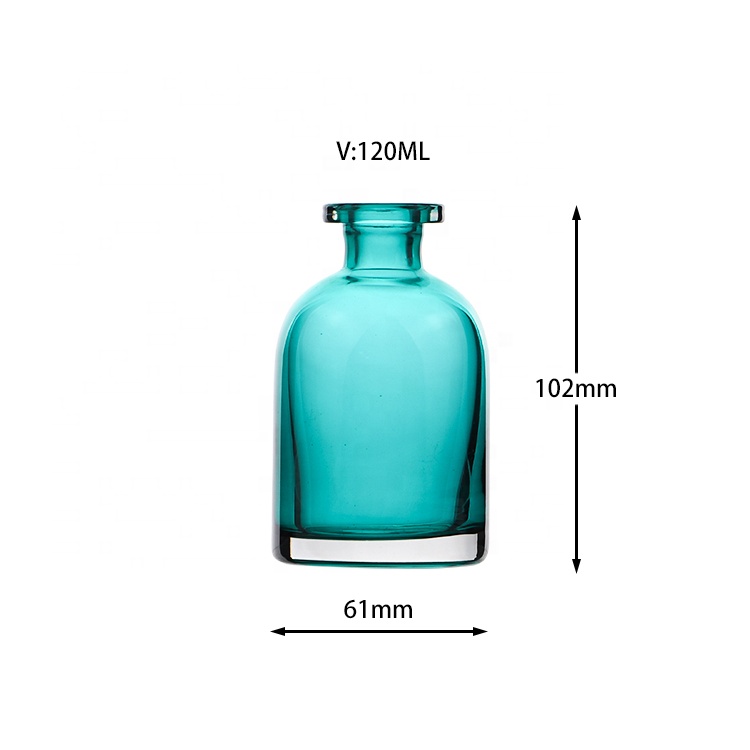Empty 120ml Glass Air Freshener Reed Diffuser Flower Vase Bottles With Box
