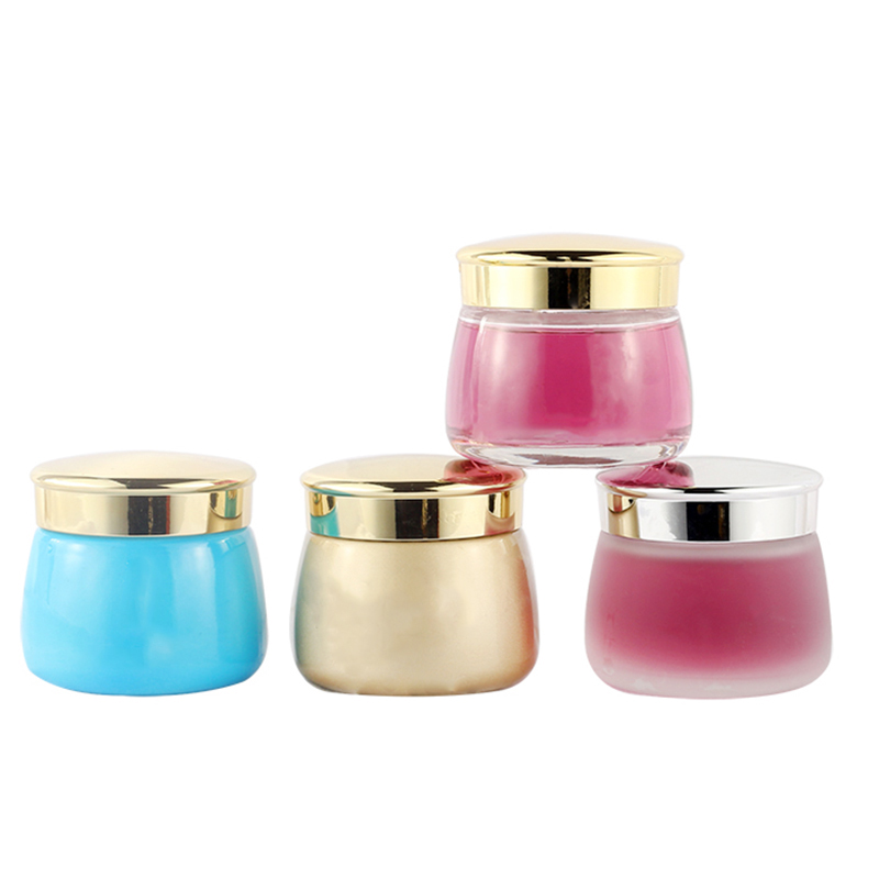 Empty 130g face cream containers skin care luxury frost cosmetic glass jar