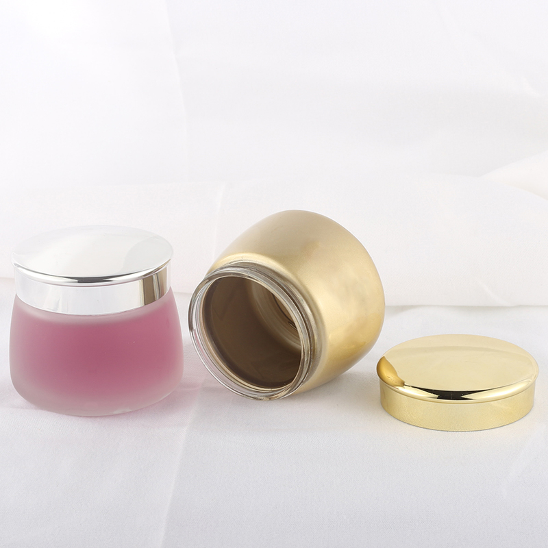 Empty 130g face cream containers skin care luxury frost cosmetic glass jar