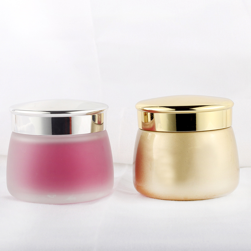 Empty 130g face cream containers skin care luxury frost cosmetic glass jar