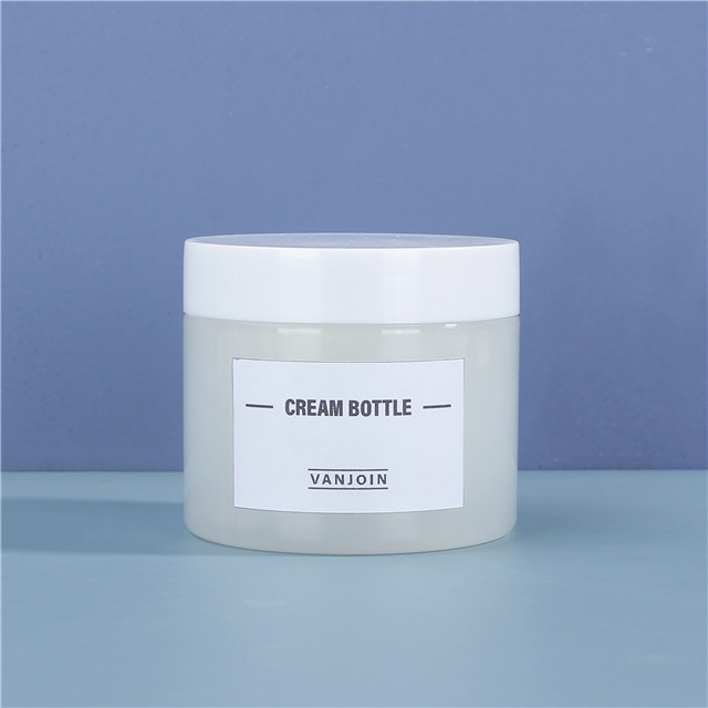 Empty 150 ml Cosmetic Packaging Clear PET Plastic Cream Jar Round Straight Side Jar With Cap