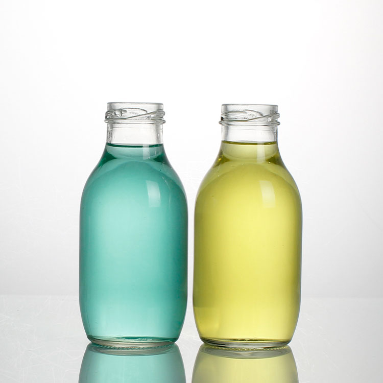 Empty 150ml 250ml 350ml 500ml flint food sauce juice glass bottle with 38mm twist caps