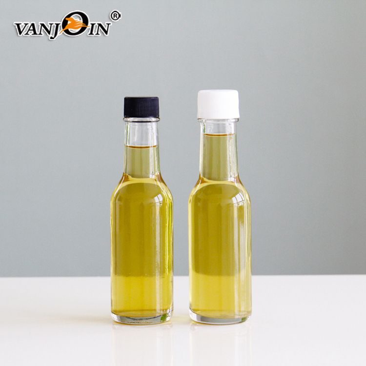 Empty 150ml 5oz Glass Sauce Bottle Hot oil red sauce salad dressing Chili ketchup mustard creamy sauce Bottle