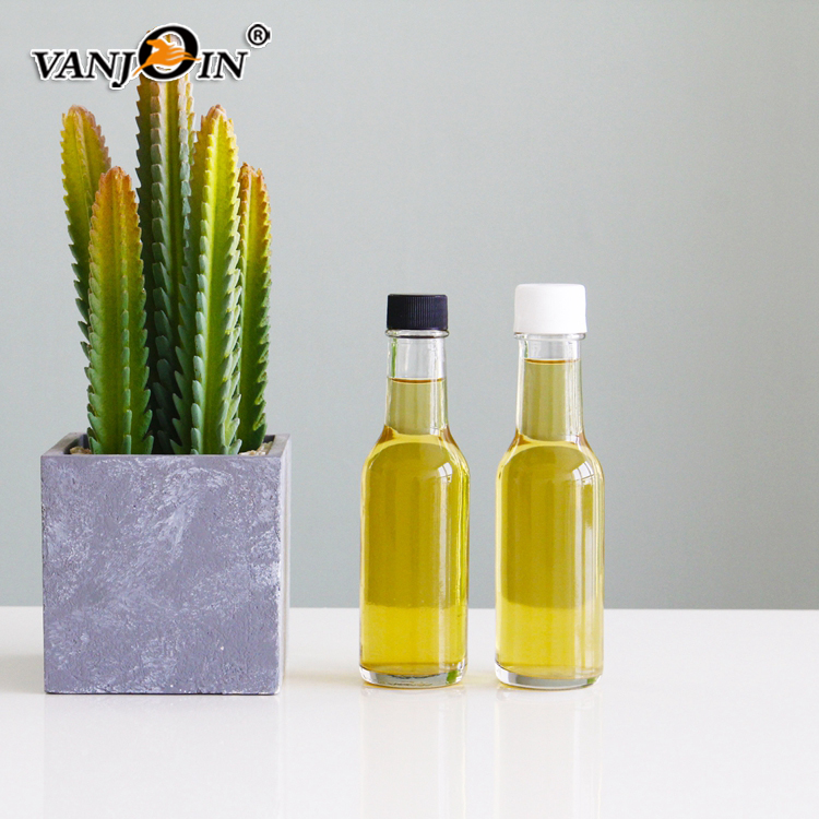 Empty 150ml 5oz Glass Sauce Bottle Hot oil red sauce salad dressing Chili ketchup mustard creamy sauce Bottle