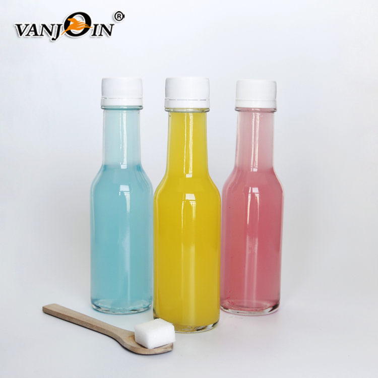 Empty 150ml 5oz Glass Sauce Bottle Hot oil red sauce salad dressing Chili ketchup mustard creamy sauce Bottle