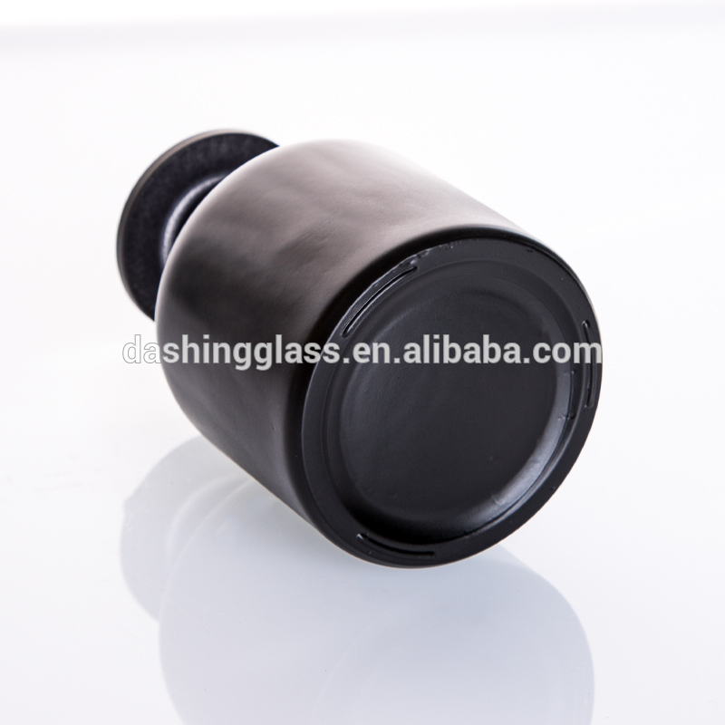 Empty 150ml Matte Black Glass Diffuser Bottle Essential Oil Diffuser Bottle