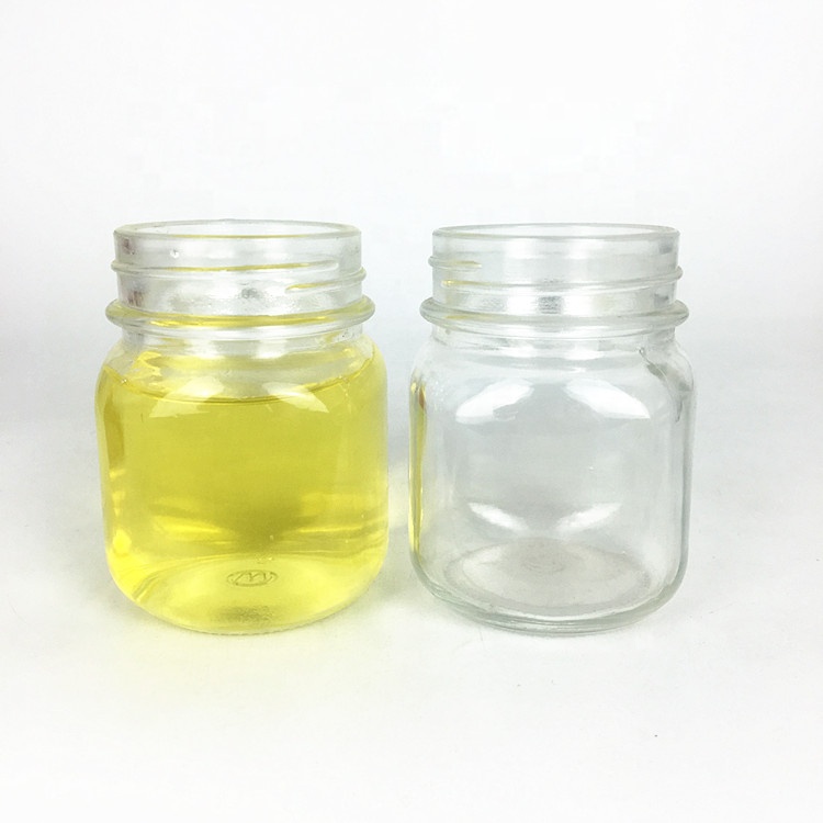 Empty 150ml glass mason jar for food jam jelly honey with metal screw lid