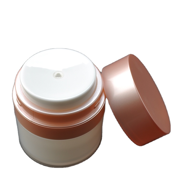 Empty 15g 30g 50g Luxury Acrylic Cosmetic Skincare Packaging Plastic Squeeze Bottles Cosmetic Airless Pump Cream Jars