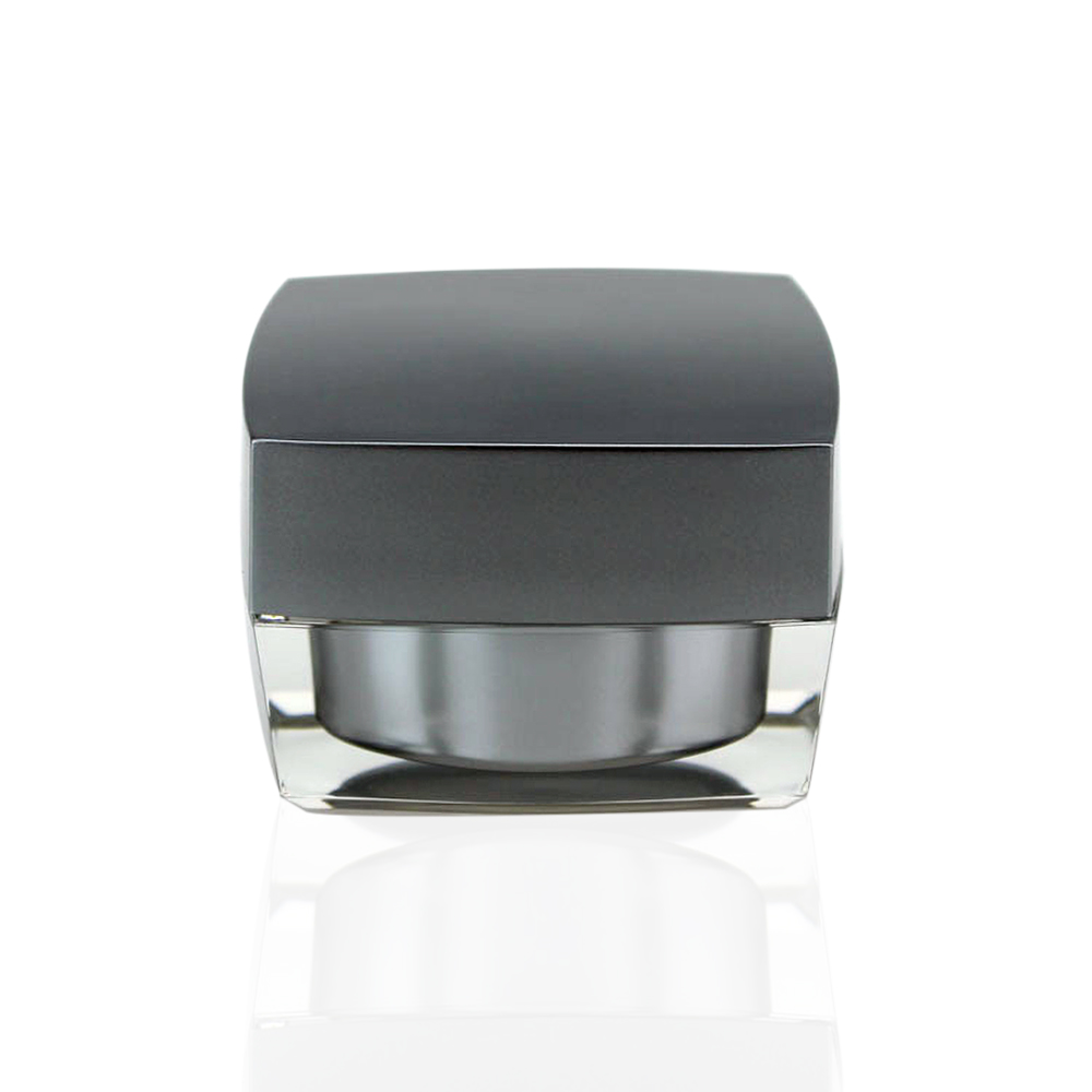 Empty 15g 30g Silver Cosmetic Jar Luxury, Wholesale PP Cream Container Cosmetic 50g 100g, Clear Silver Amber Plastic Jar Small