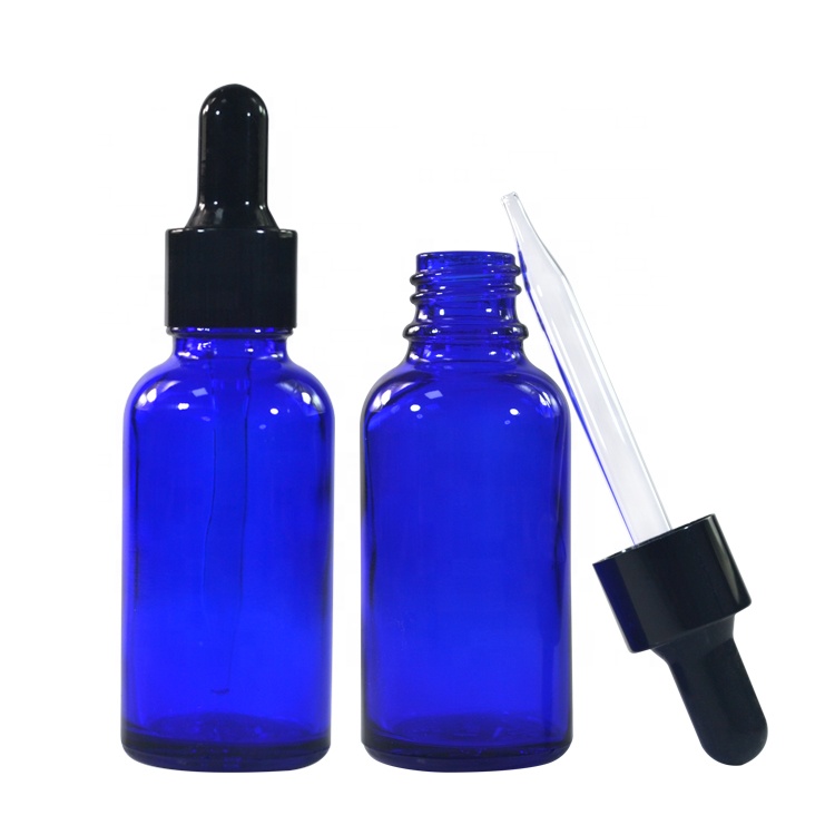 Empty 15ml 30ml 50ml 100ml clear amber blue green essential oil glass dropper bottle