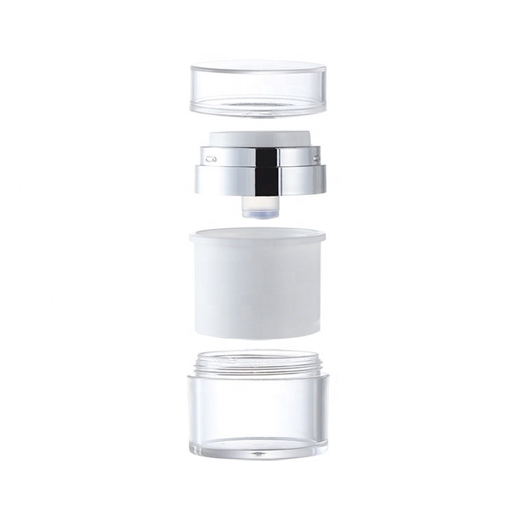 Empty 15ml 30ml 50ml Cosmetic Packaging Plastic Acrylic Airless Pump Cream Jar