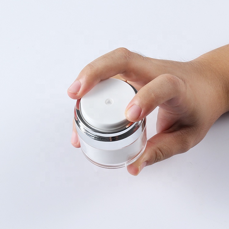 Empty 15ml 30ml 50ml Cosmetic Packaging Plastic Acrylic Airless Pump Cream Jar