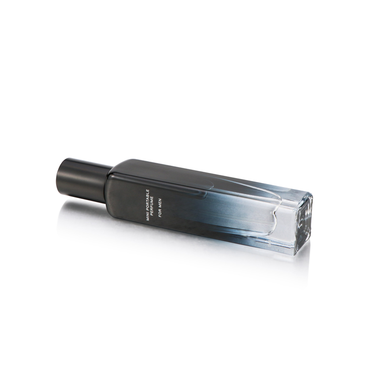Empty 15ml Gradient Black Square Glass Perfume Bottle mist spray perfume bottle with sprayer