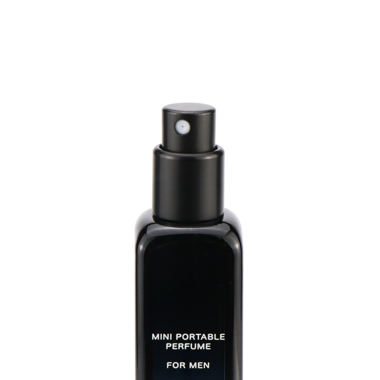 Empty 15ml Gradient Black Square Glass Perfume Bottle mist spray perfume bottle with sprayer