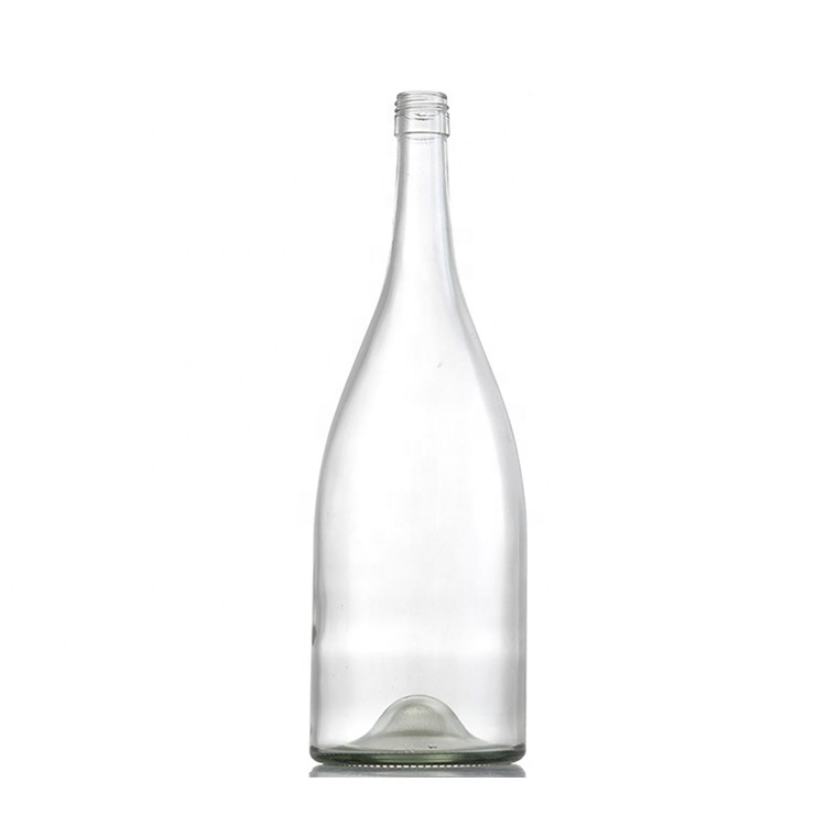 Empty 187ml 375ml 750ml 1500ml round champagne glass wine bottles