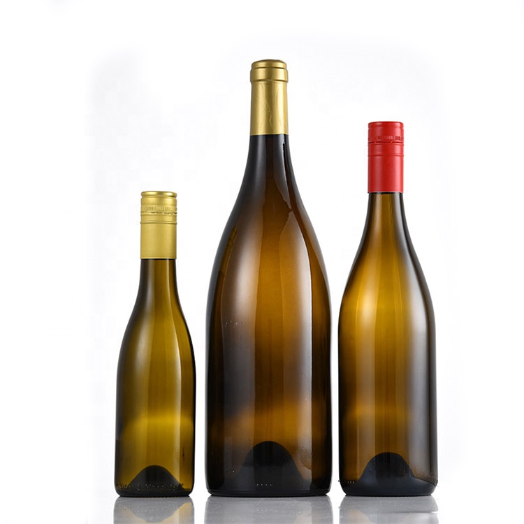 Empty 187ml 375ml 750ml 1500ml round champagne glass wine bottles