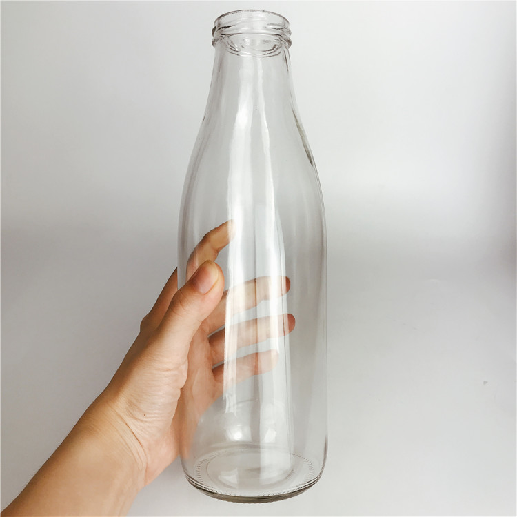Empty 1L 1Liter Glass Milk Bottle Custom Glass Milk Bottles 1000ml