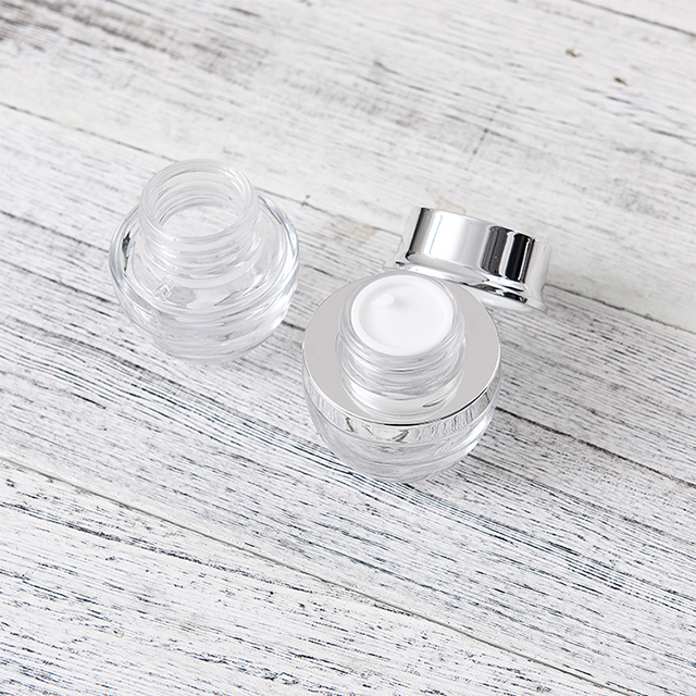 Empty 1Ml 2Ml 3Ml 5Ml 10Ml 15Ml 20Ml 25Ml 30Ml Clear glass Jars With Wood Lid