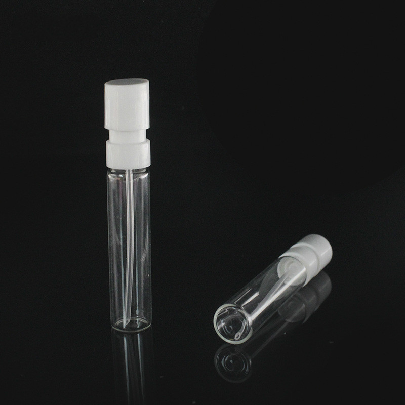 Empty 1ml 2ml 3ml 5ml Mini Glass Perfume Bottle Tester with Atomizer Fine Mist spray pump