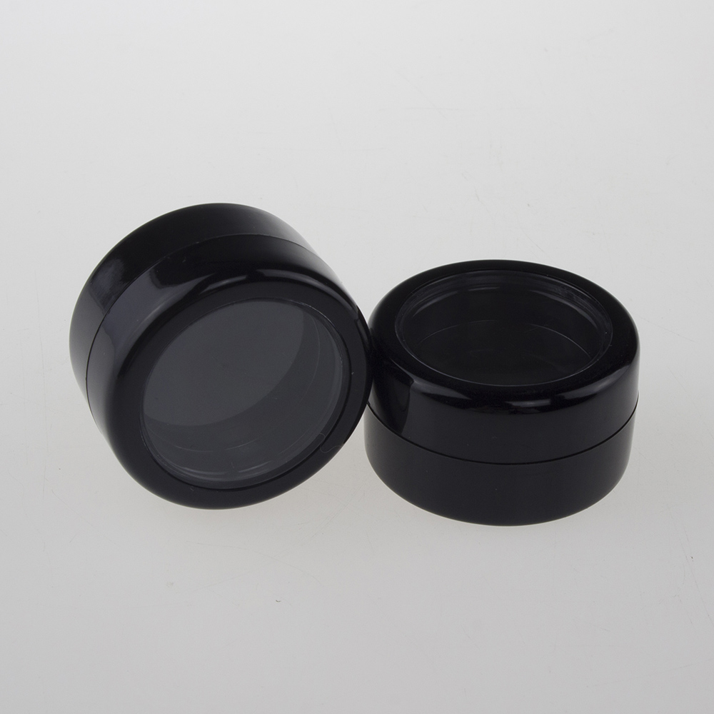 Empty 2.5 g Black Makeup Eye Shadow Cosmetic Jar,cosmetic concealer container
