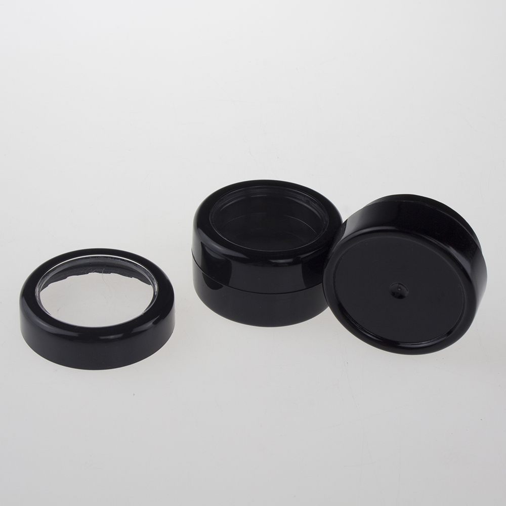 Empty 2.5 g Black Makeup Eye Shadow Cosmetic Jar,cosmetic concealer container