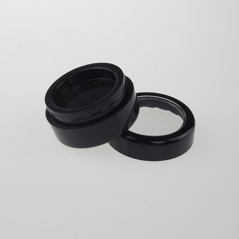Empty 2.5 g Black Makeup Eye Shadow Cosmetic Jar,cosmetic concealer container