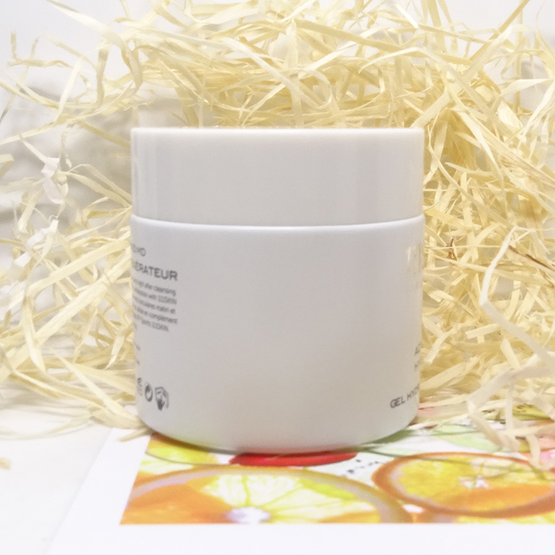 Empty 2 oz ounce 60ml 60g cosmetic face cream matte frosted white glass custom cosmetic jar