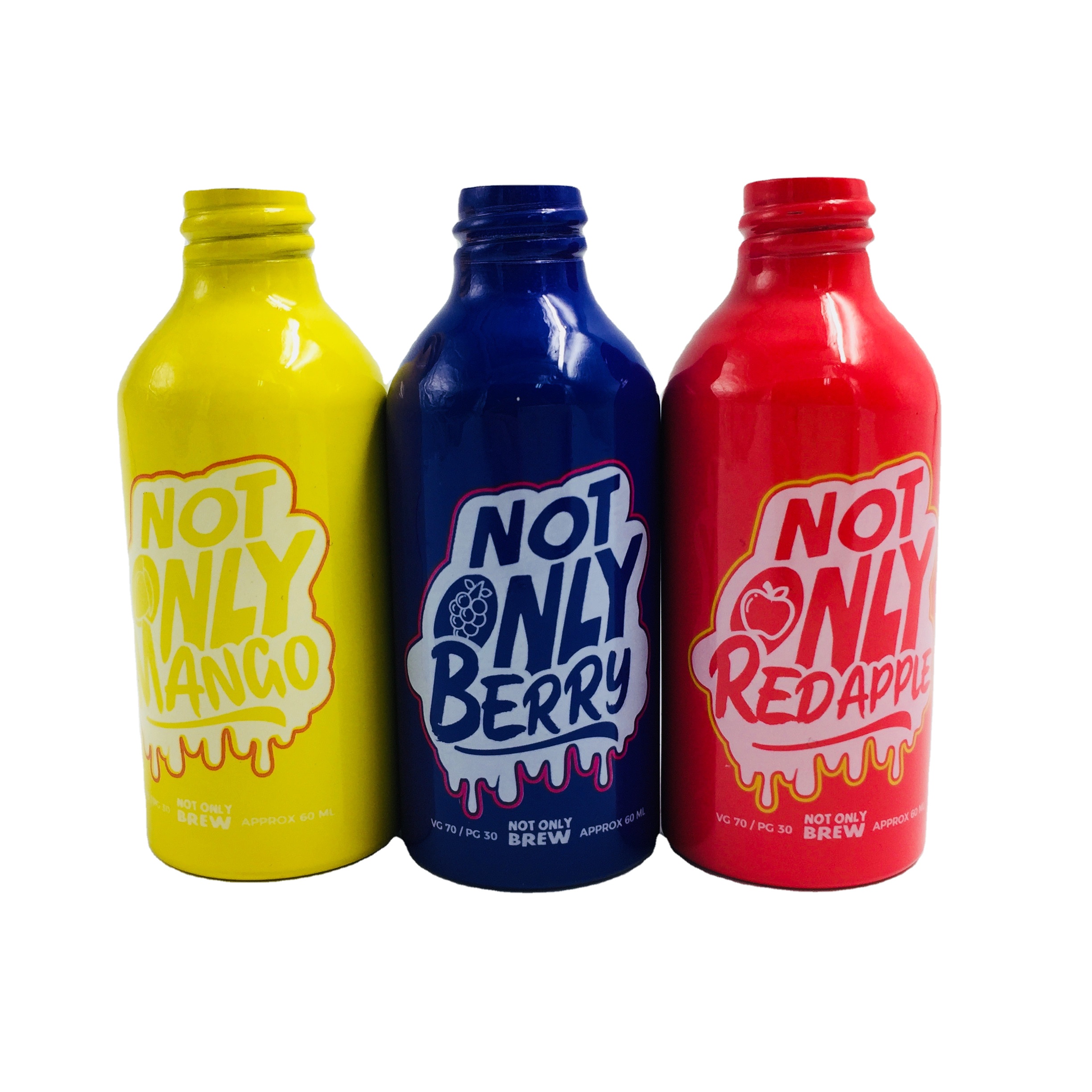 Empty 2oz 50ml customized colored cosmetic aluminum essential oil perfume bottles