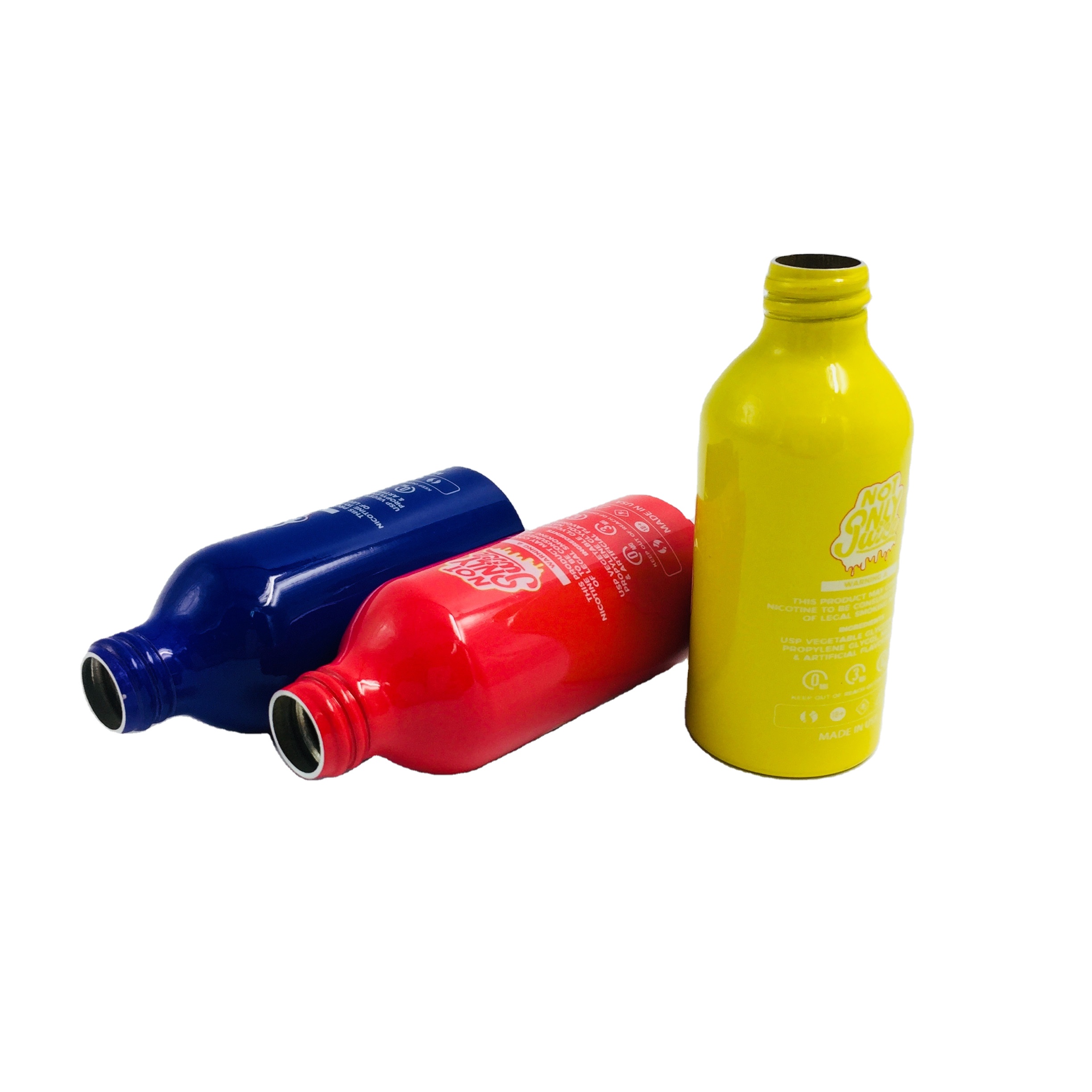 Empty 2oz 50ml customized colored cosmetic aluminum essential oil perfume bottles