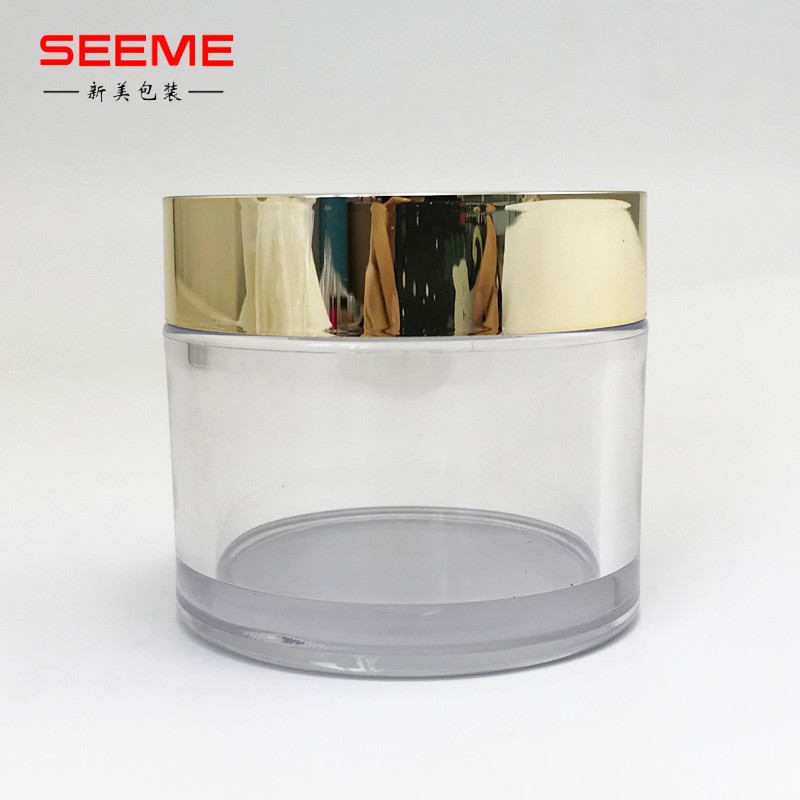 Empty 3.5oz cream jar cosmetic box with screw cap cosmetic packaging