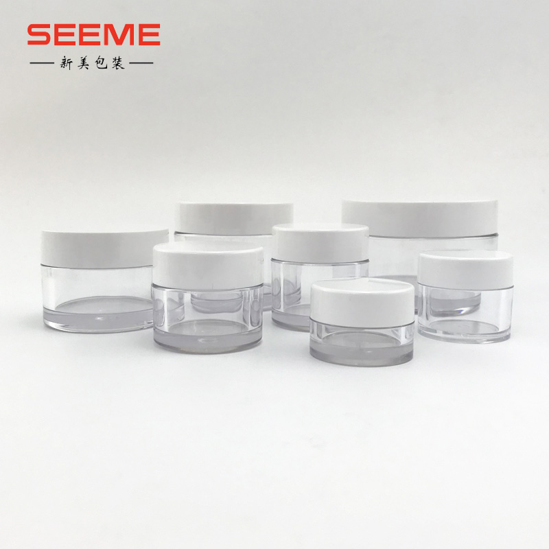 Empty 3.5oz cream jar cosmetic box with screw cap cosmetic packaging