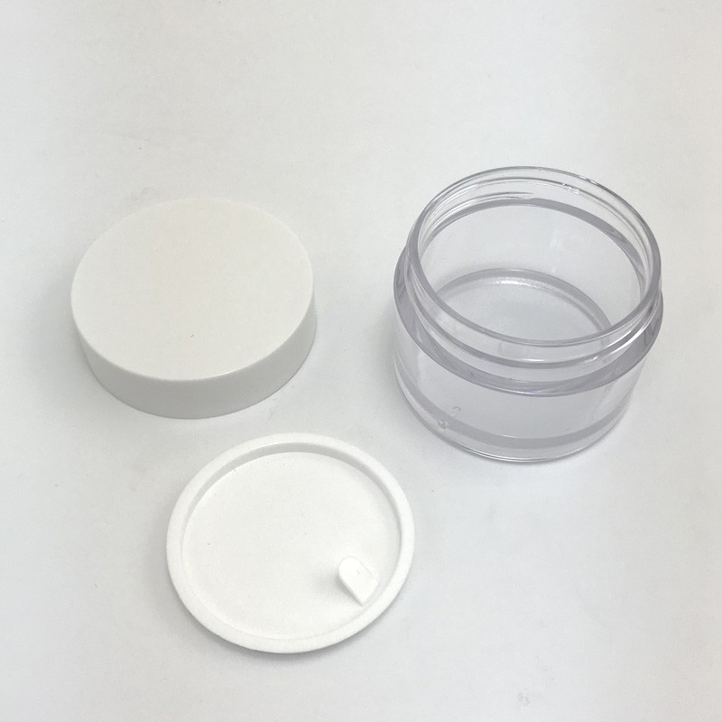 Empty 3.5oz cream jar cosmetic box with screw cap cosmetic packaging