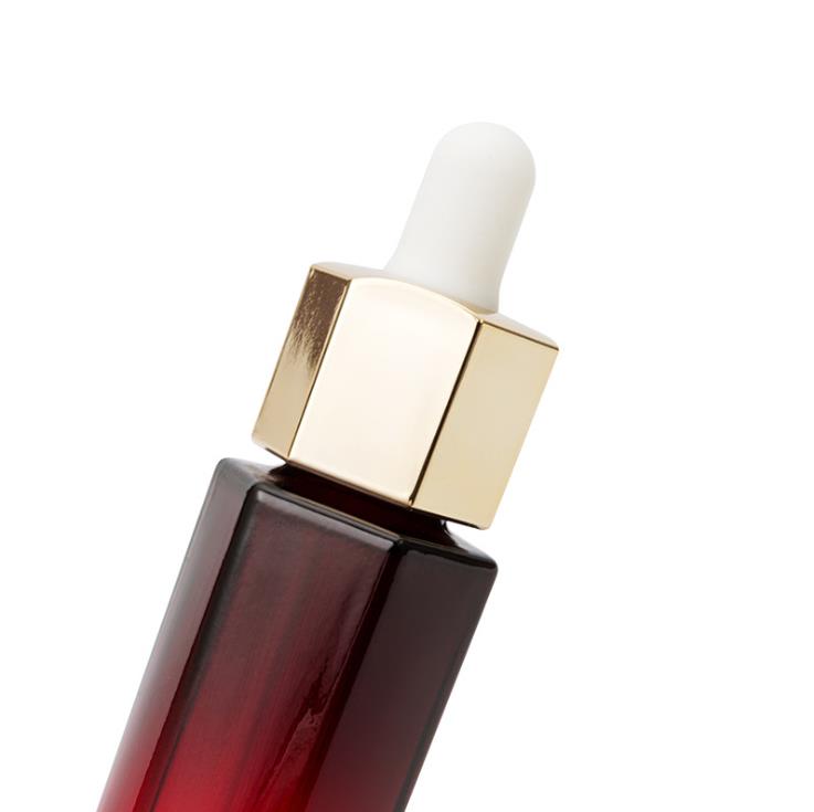 Empty 30 ml hexagon thick bottom perfume glass bottle 30ml dropper glass bottle for essential oil