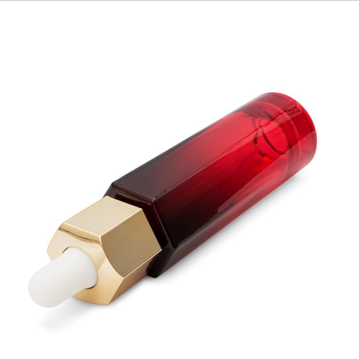 Empty 30 ml hexagon thick bottom perfume glass bottle 30ml dropper glass bottle for essential oil