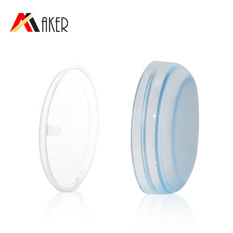 Empty 30 ml semi-transparent blue cheap pp cream jar for cosmetic with lid in stock